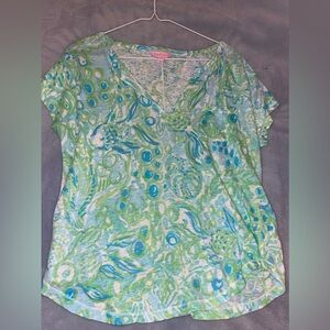 Lilly Pulitzer V neck woman's top